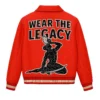 Sekuru Flames Varsity Jacket (Red w/ Letter)